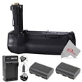 thumbnail image 1 of Vivitar Battery Grip for Canon 90D 80D 70D D-SLR + Two Replacement Battery + Charger, 1 of 5