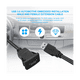 thumbnail image 3 of Cable de extensión USB 3.0 de 1 m para coche, montaje empotrado, macho a hembra, para panel de salpicadero, línea de audio cuadrada, 2 unidades, 3 of 7
