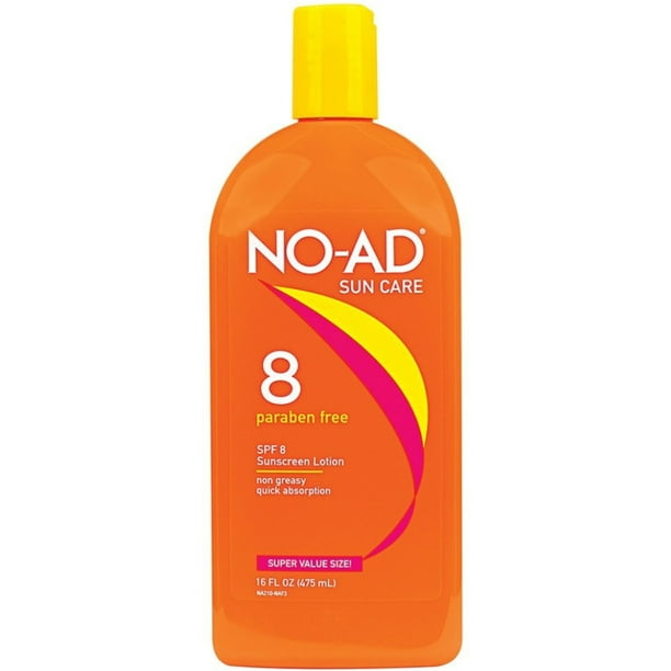 NO AD SPF 8 Sunscreen