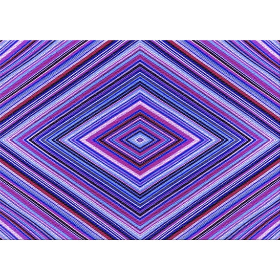 Ahgly Company Indoor Rectangle Patterned Bright Purple Area Rugs, 7' x 9'