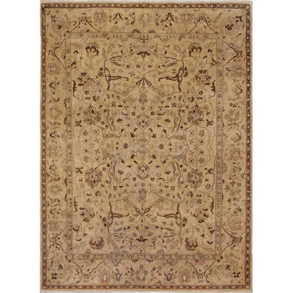 Lavastone Mahmood Beige/Green Rug, 8'10" x 11'6"