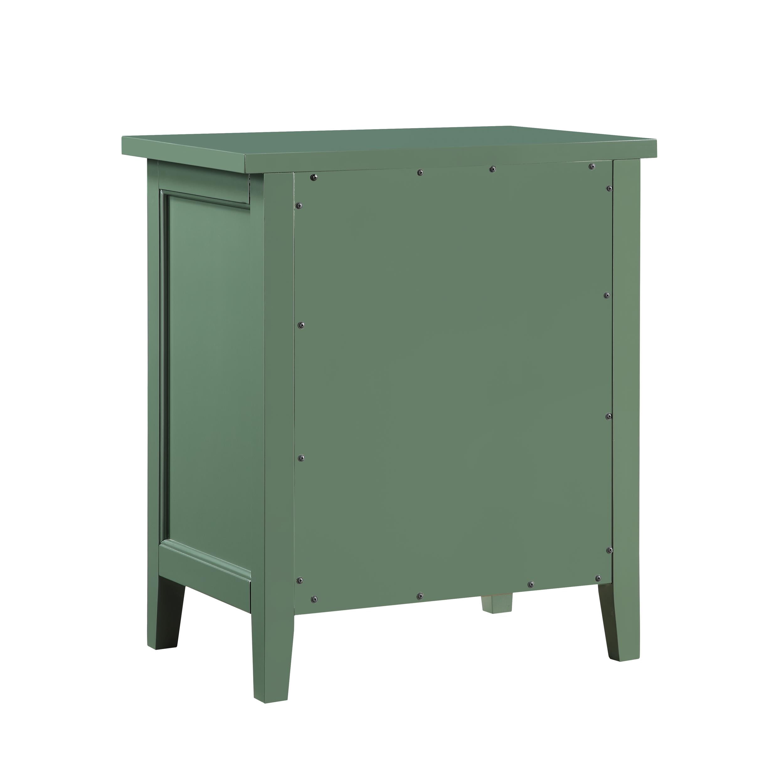 Comfort Pointe Lennon 3-drawer Vintage Green Wood Nightstand
