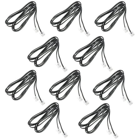 10 PCS Extension Cord Flat Four Core Telephone Line Meter Wire