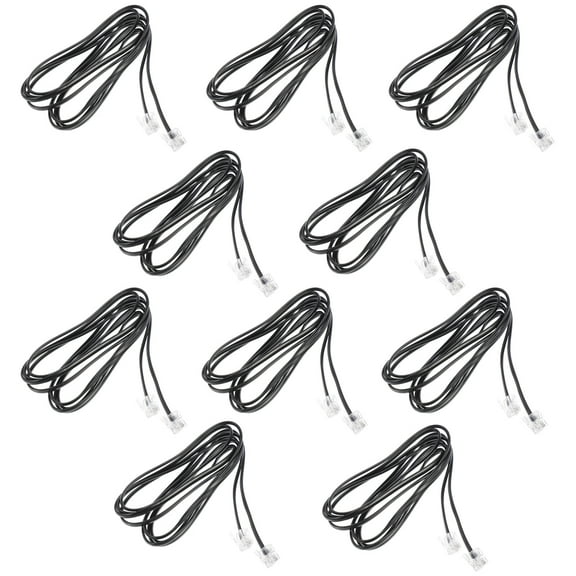 10 PCS Extension Cord Flat Four Core Telephone Line Meter Wire