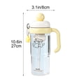 thumbnail image 3 of LEHOZIHEQ Plastic Tumbler, BPA-Free Reusable Clear Water Bottle with Lid and Straw, for Iced Coffee, Juice, Bubble Tea, Smoothies, 3 of 7