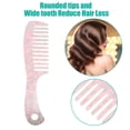 thumbnail image 3 of Unique Bargains 1 Pcs Hair Comb Wide Tooth Anti-Static for Curly Hair Detangling Comb Easy Detangling Wet and Dry Pink, 3 of 7