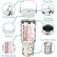 thumbnail image 2 of 30oz Nurse Tumbler Cup with Handle Nurse Travel Coffee Mug, Nurse Nutrition Facts Tumbler, Best Nursing School Gifts, Nursing Graduation Gifts, RN Gifts for Nurses Appreciation Gifts, 2 of 6