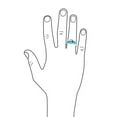 thumbnail image 3 of Bague de Mariage en Titane avec Incrustation d'Opale Bleue Simulée pour Hommes et Femmes, Ton Argenté 8MM, 3 of 4