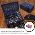 thumbnail image 3 of Seitruly Caja de almacenamiento de joyas, collares, pendientes, anillos, pulseras, brazaletes, organizador, estuche para el hogar, dormitorio, soporte de Bolsas de maquillaje Rosa Seitruly CE015115-02, 3 of 6