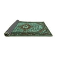 thumbnail image 2 of Ahgly Company Indoor Rectangle Medallion Turquoise Blue Traditional Area Rugs, 2' x 3', 2 of 4