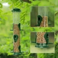 thumbnail image 4 of SNYNUXX Wild Bird Feeders for Outdoors Hanging, Tube Feeder, 6 Feeding Ports, Green - 1 Pack, 4 of 7