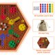 thumbnail image 4 of Juego de mesa de canicas de doble cara googgoing de madera de 15", 4 of 7