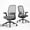 Grey, variant on COLAMY Aether Ergonomic Mesh Office Chair, One-Touch Easy Adjust Managerial Desk Chair with Levitating Seat Cushion & Pilot-Level Sync Armrests, 300 LBS Mid Back Mesh Computer Chair, Grey