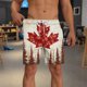 thumbnail image 3 of Pantalones Cortos para Hombre de Cintura Elástica con Bolsillos Pantalones de Playa de Impresión Casual, Poliéster Ligero de Moda para la Primavera Verano Al Aire Libre Y el Uso Diario, 3 of 5