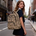 thumbnail image 4 of HUISEFOR Brown Camo Bow School Backpack for Girls 17 Inch Large Capacity Bookbag with Adjustable Shoulder Strap, Lightweight School Bag Comfortable College Students Backpacks Age 6-18, 4 of 7