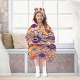 thumbnail image 7 of BZSMCE Wearable Blanket Hoodie Fashion Love Blooms Home Wear, 7 of 7