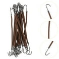 thumbnail image 4 of Ganchos para coletas, 20 unidades de gomas elásticas para el cabello, coleteros, gomas para el cabello, ganchos, soportes para el cabello, cuerdas elásticas para el cabello con ganchos (café), 4 of 4