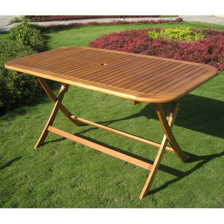 International Caravan Royal Tahiti Folding 59 In Patio Dining Table International Caravan Royal Tahiti Folding 59 In Patio Dining Table