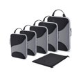 thumbnail image 1 of Juego de 6 cubos de embalaje de compresión BAGSMART para viajes, color negro, 1 of 6