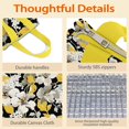 thumbnail image 4 of Pioneer Flower Floral Print Pattern Insulated Lunch Bag for Women & Adults,Large Portable Soft Cooler Lunch Bag,Thermal Food Storage Tote with Pearl Cotton,8.66L,8.75x5.75x9.5 Inch, 4 of 6