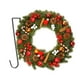 thumbnail image 2 of Corona Navideña Para Puerta Corona De Navidad 50cm Corona de Navidad 50cm Nevada Decorada Puerta Exteriores Corona navideña, 2 of 8