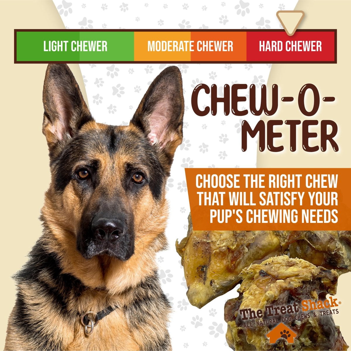 The Treat Shack Meaty Beef Knee Cap Bone Natural Dog Chew Treats, 10CT