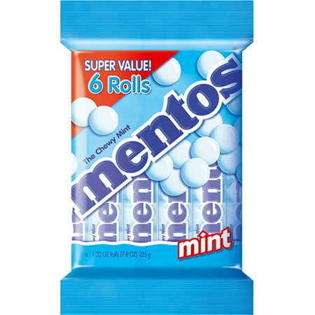 Mentos Mint Rolls, 1.32 Oz, 6 Ct