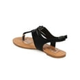 thumbnail image 3 of New Women DbDk Special-13 Leatherette Slit Slingback Braided Thong Sandal Size, 3 of 5