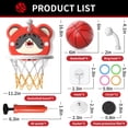 thumbnail image 4 of Bath Toys for Toddlers – Bathtub Basketball Hoop with 4 Soft No-Hole Balls, 4 of 6