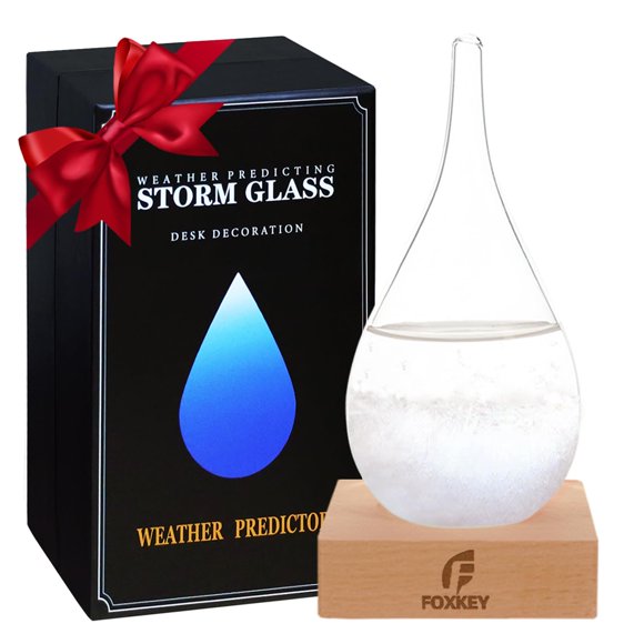Predicador del clima Storm Glass en forma de gota F FOXKEY