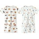 thumbnail image 1 of Conjunto de pijama de 4 piezas para bebé y niño pequeño, conjunto de pijama corto de algodón, 1 of 5