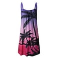thumbnail image 4 of Pntutb Dresses for Women Hawaiian Tropical Print Sling Mini Dress Summer Loose Comfy Boho Sundress, 4 of 4