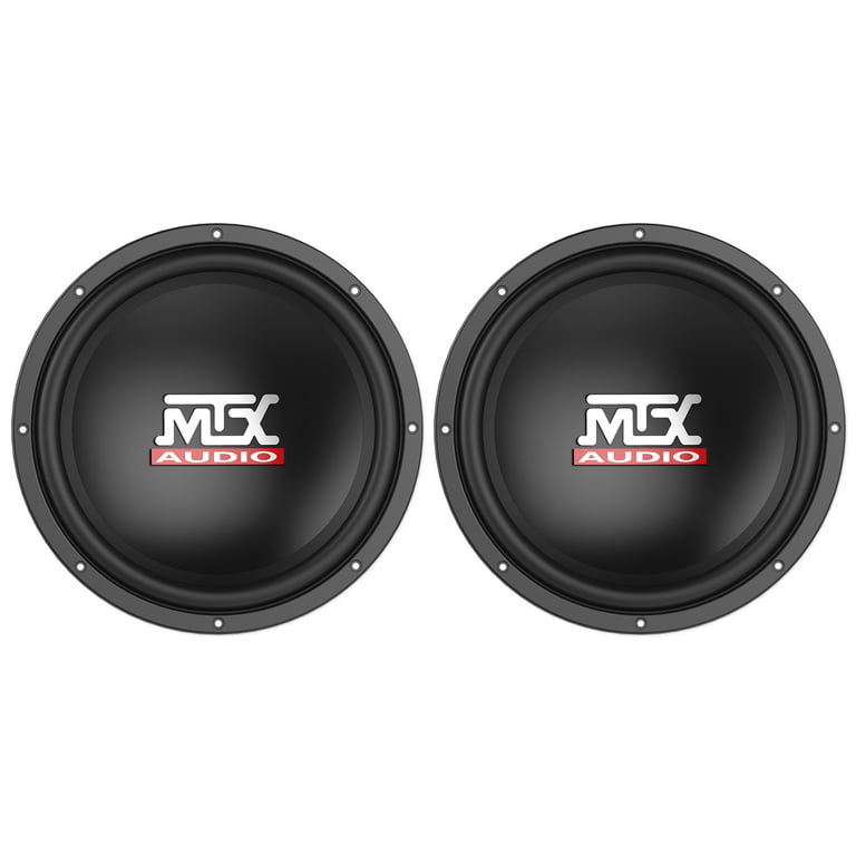 2) MTX TN12-02 12 400 Watt Car Audio Subwoofers + Ported Dual Box Enclosure