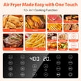 thumbnail image 6 of Aeitto 5.8QT Large Air Fryer, 12-in-1 Digital Airfryer with Clear Window,Fit for Family of 2-5,White, 6 of 17