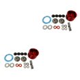 thumbnail image 4 of Vogacara Juego de engranajes diferenciales de metal para 1/10 Rc LOSI Baja Rey 4WD Experimente un funcionamiento y preciso rojo rojo 2Conjunto, 4 of 6