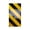 1 piece pack-Yellow and black, variant on Highly Visibility Reflective Anti Collision Foam Pads For Vehicle Parking Safe And Corner Protected Easy To Install