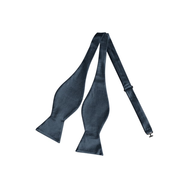 INSPIRE CHIC Nœud Papillon de Smoking pour Homme, Couleur Unie, à Nouer Soi-Même, pour Mariage Formel, Gris Foncé, Taille Unique