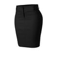 thumbnail image 3 of MixMatchy Women's Millennium Office Pencil Skirt with Double Button Closure, 3 of 3
