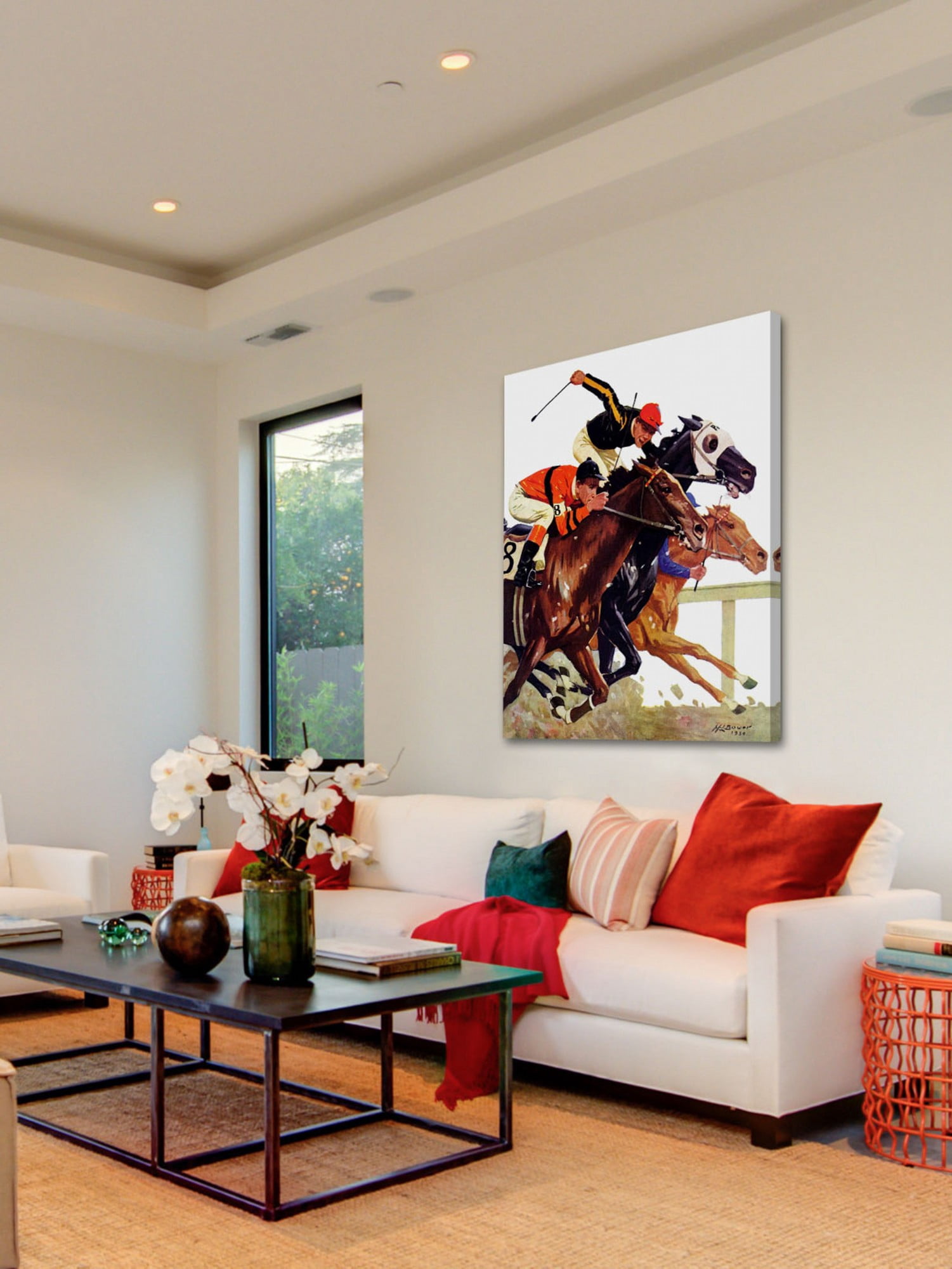 Marmont Hill Thoroughbred Race by Maurice Bower Painting Print on Canvas