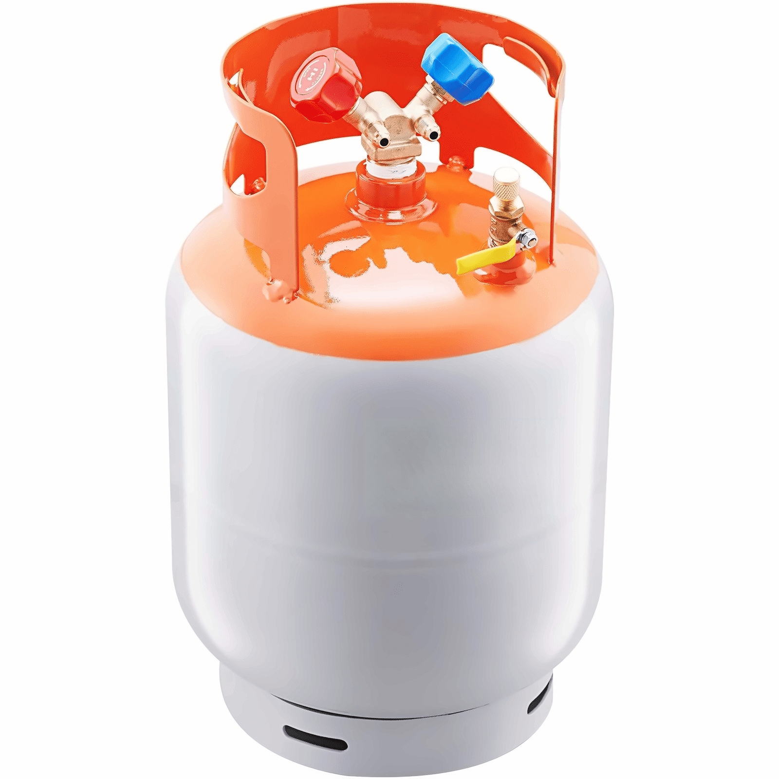 Refrigerant Recovery Tank 30 LBS - 400 PSI Cylinder w/ Y-Valve - R22/R134A/R410A - Portable AC Refrigerant Recovery Can for HVAC Professionals & DIY