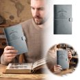 thumbnail image 2 of Leeye 120 Gray Concert Journal Stub Album Holds Memory Book Movie with Elastic Closure for Keepsake Travel Storage, 2 of 6