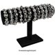 thumbnail image 4 of Soporte para joyas para pulseras y relojes, 23,5 x 7 x 13,5 cm, negro, aspecto aterciopelado, 4 of 5