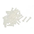 thumbnail image 1 of M5 x 25mm Tornillo de Cabeza Hexagonal de Nylon Métrico con Rosca Completa 50 Pcs, 1 of 2