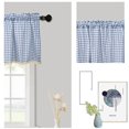 thumbnail image 3 of Checked Kitchen Short Curtain Panels Valance Drapes74x91cm-29.13x35.83, 3 of 4