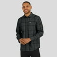 thumbnail image 4 of Men's Darius Rucker Collection by Fanatics Black Atlanta Falcons Micro Corduroy Plaid Button Up Shirt, 4 of 6