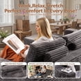 thumbnail image 4 of Toject 106" Sectional Couch, Modern L Shaped Sofa with Chaise Lounge, Gray, 4 of 8