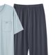 thumbnail image 3 of Ceisia Men's Plus Size Loose Fit Modal Cotton Crew Neck T-Shirt & Long Pants Set - Breathable Soft Casual Two-Piece Loungewear Gifts, 3 of 5
