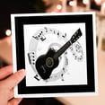thumbnail image 7 of 3drose, Music Notes N Guitar, 6 Greeting Cards with Envelopes, 7 of 7