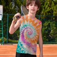 thumbnail image 4 of YunPes ﻿ Boys Tank Tops Sleeveless Crewneck T-shirt Fashion Gradient Tie Dye Athletic Undershirts Summer Kids Quick Dry Sweatshirt Tops, 4 of 5