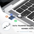 thumbnail image 5 of 5 Piezas Ultra Mini Tipo-C Usb-C A Usb 2.0 Otg Adaptador Para La Tableta Del Teléfono Móvil & Cable Flash Disk, 5 of 5